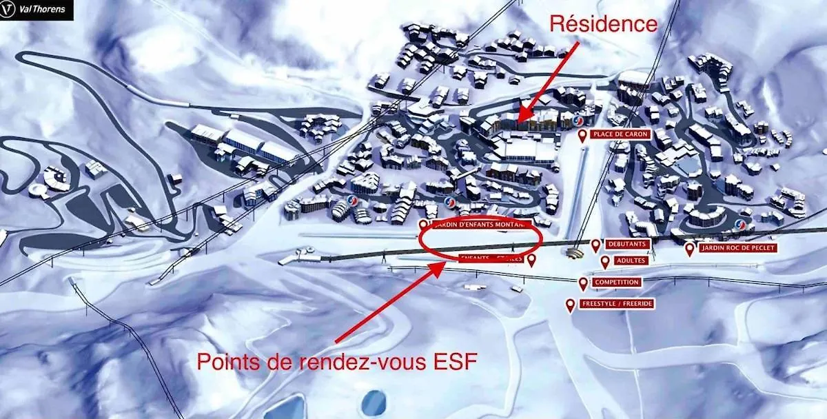 Appartement Centre De Val Thorens Ski In Skinout 0*,