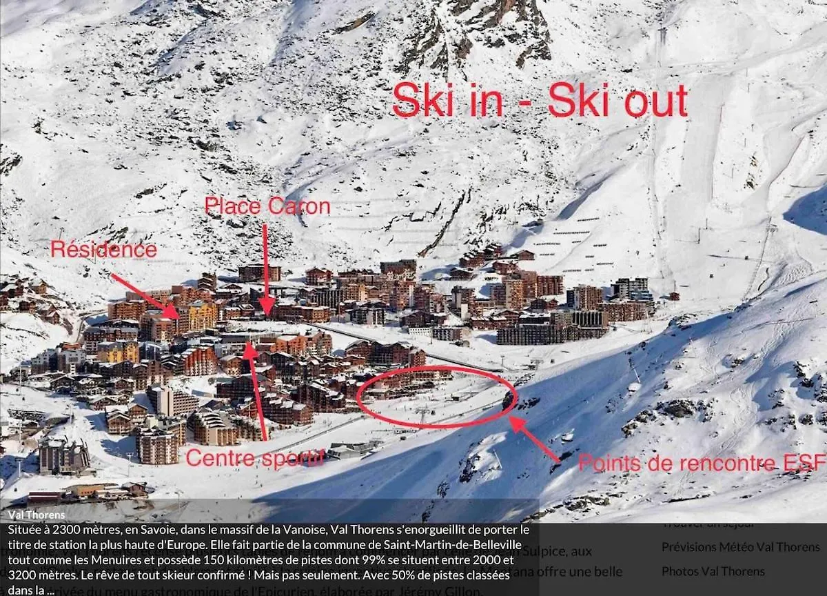 Διαμέρισμα Appartement Centre De Val Thorens Ski In Skinout Γαλλία